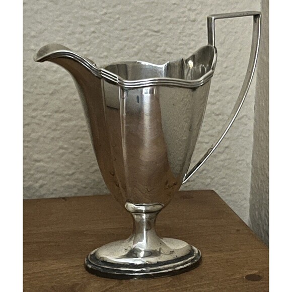 Gorham‎ Sterling Creamer Vintage 1933 Plymouth Art Deco Gold Wash 5/8 Pt No Mono - Picture 3 of 10